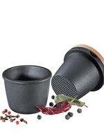 Spice Grater, Cast Iron w/ Beech wood Lid