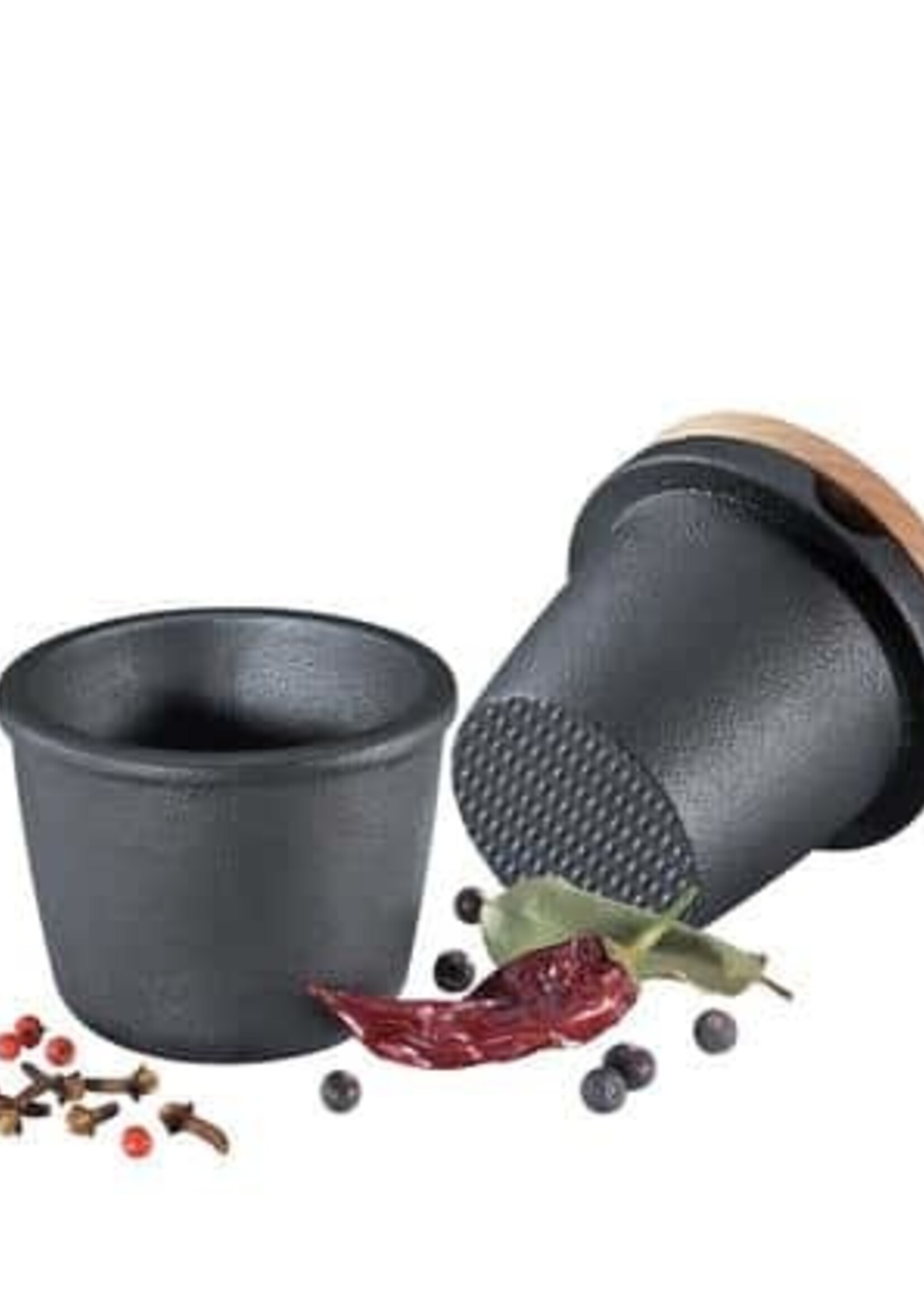 Spice Grater, Cast Iron w/ Beech wood Lid