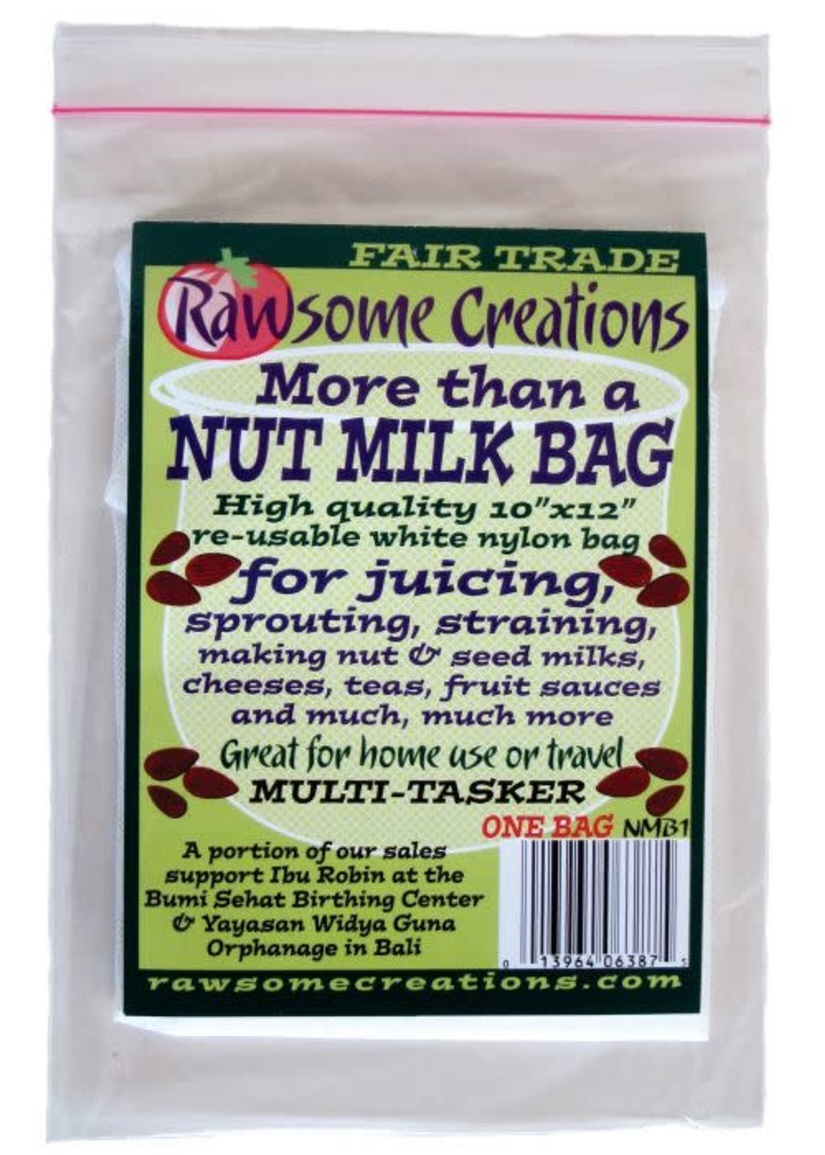 Harold Import Company Inc. Rawsome Creation Nylon Nut Milk Bag