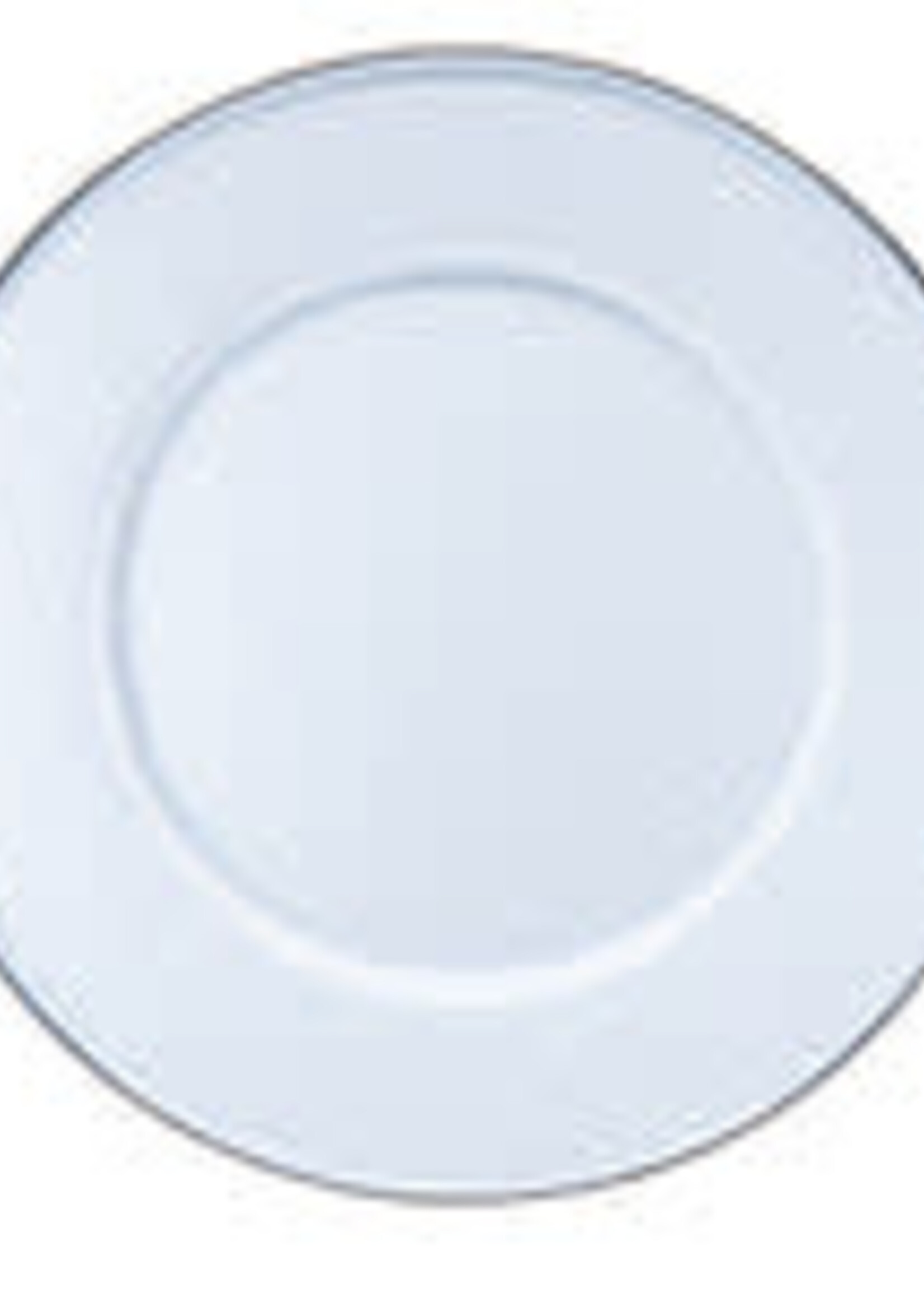 Golden Rabbit Dinner Plate : Solid White