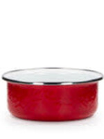 Golden Rabbit Soup Bowl : Solid Red