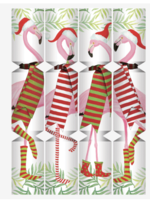 Caspari Christmas Crackers : Christmas Flamingos
