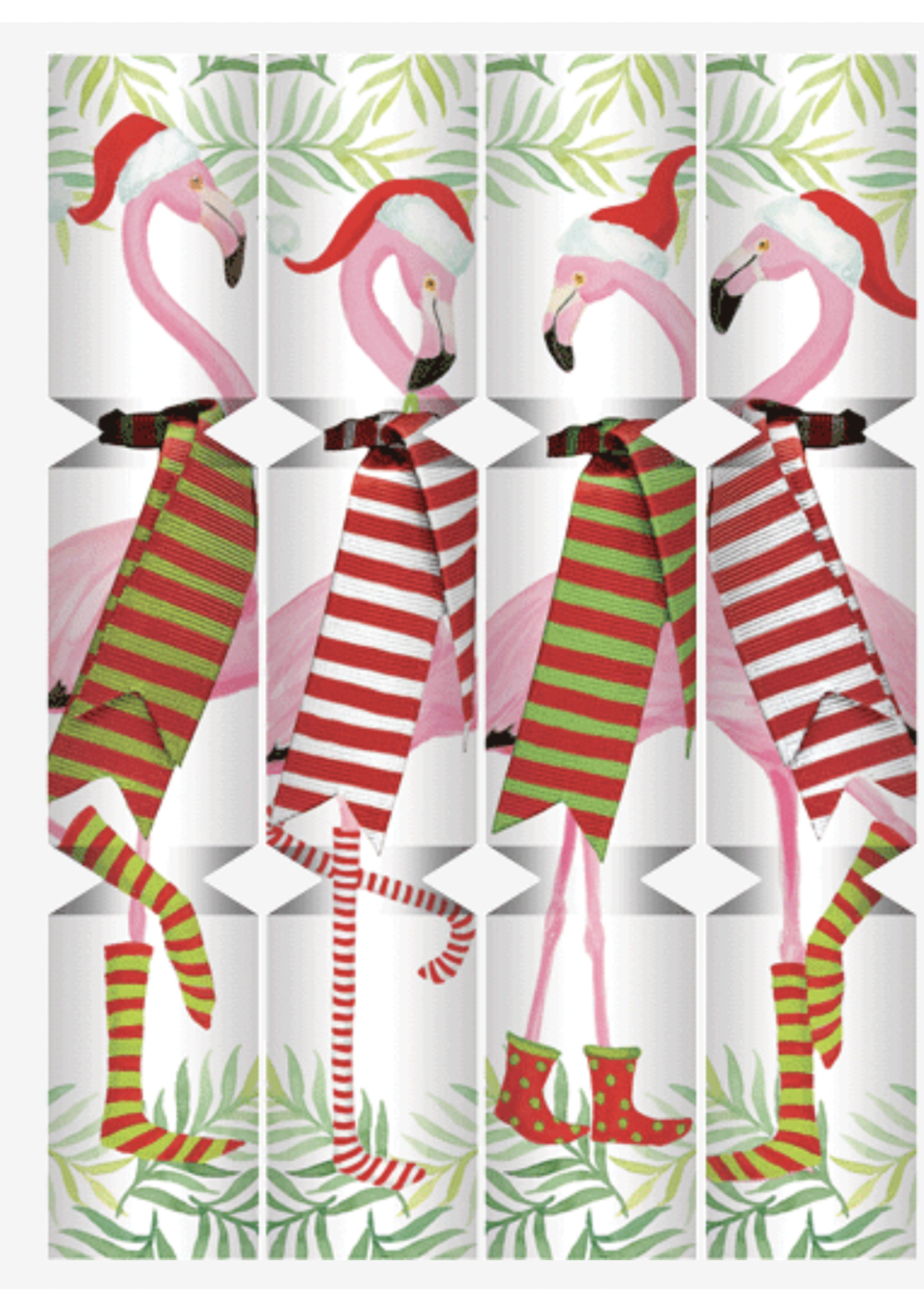 Caspari Christmas Crackers : Christmas Flamingos Retired