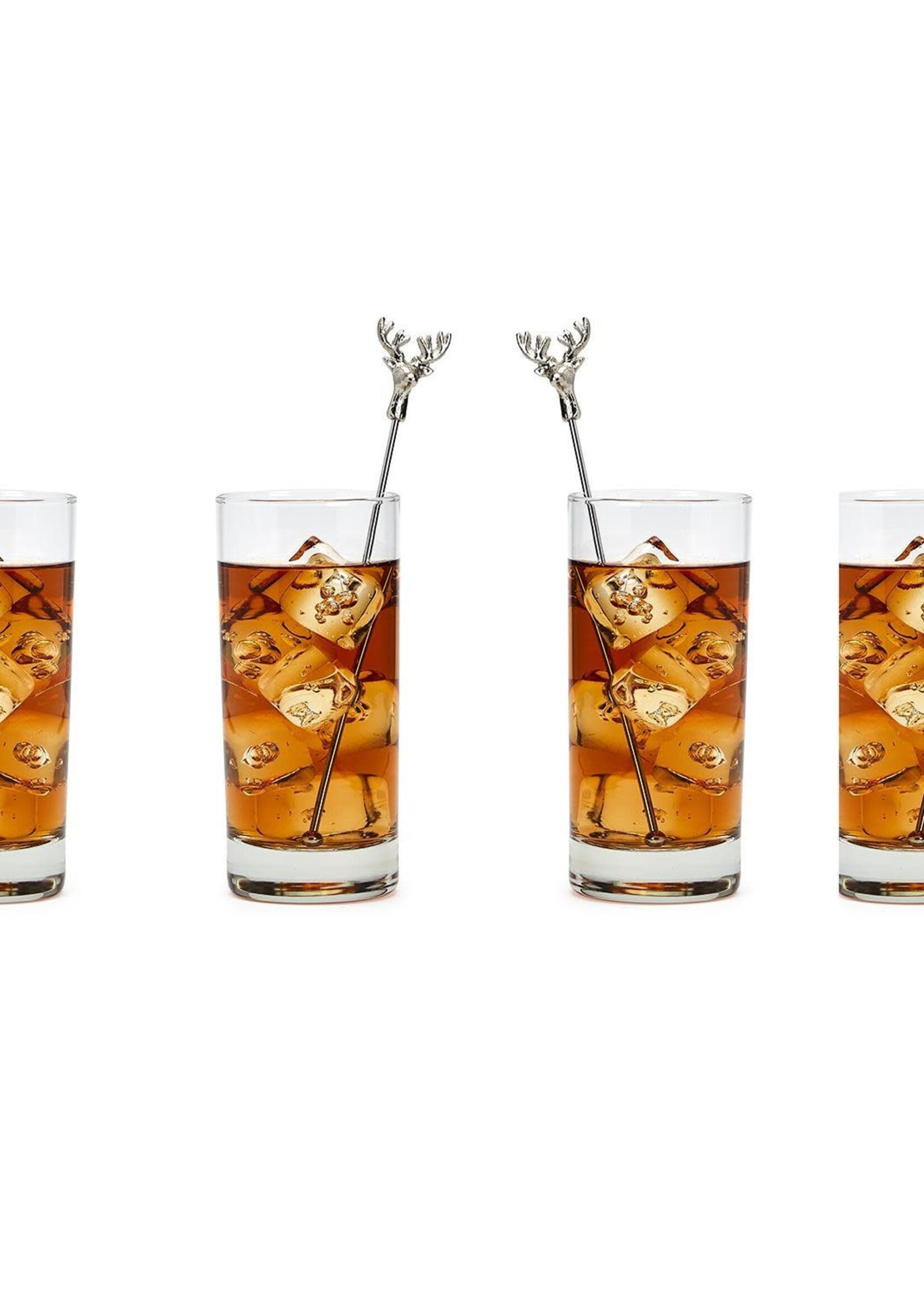 Two’s Company Deer Drink Stirrers Set/4