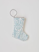 Bauble Stockings Bauble Stocking Peace Love Joy in Blue Retired