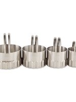 Biscuit Cutters S/4 Rippled