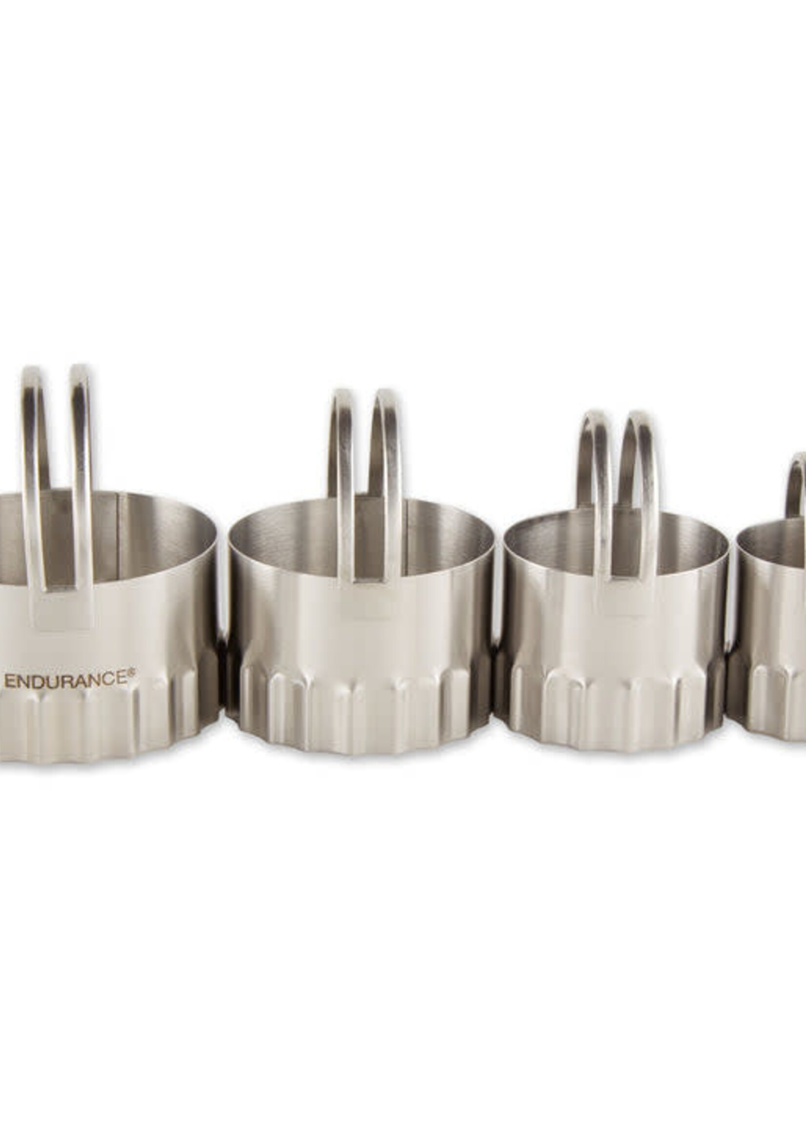 RSVP Biscuit Cutters S/4 Rippled