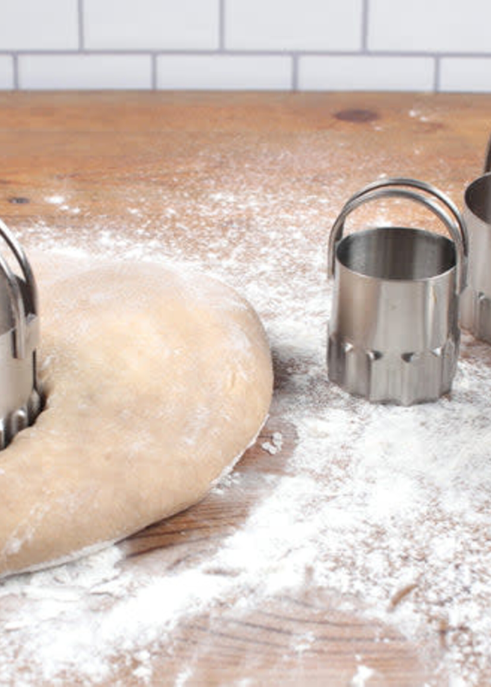 Biscuit Cutters S/4 Rippled