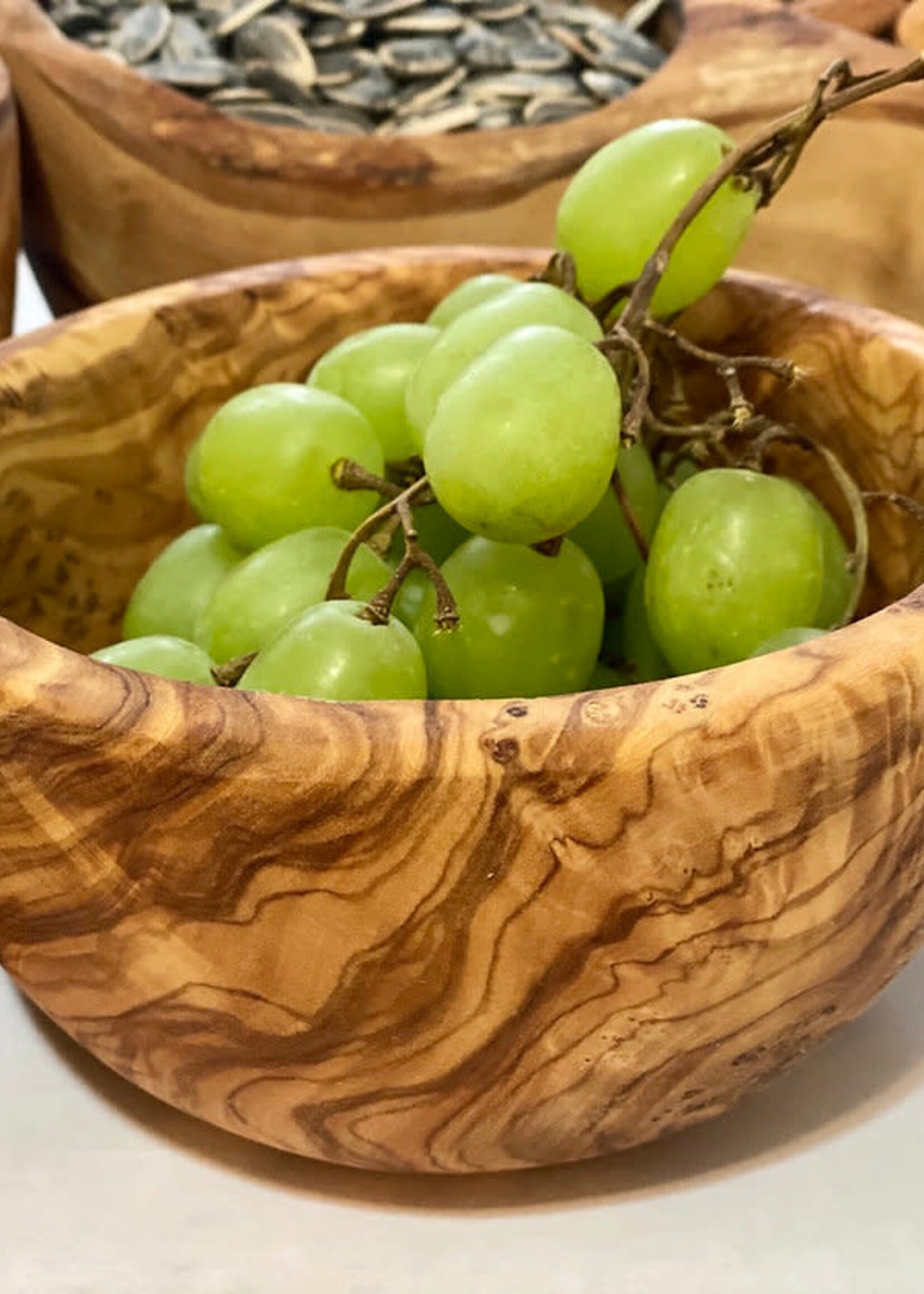 Natural Olive Wood Snack Bowl Olive Wood