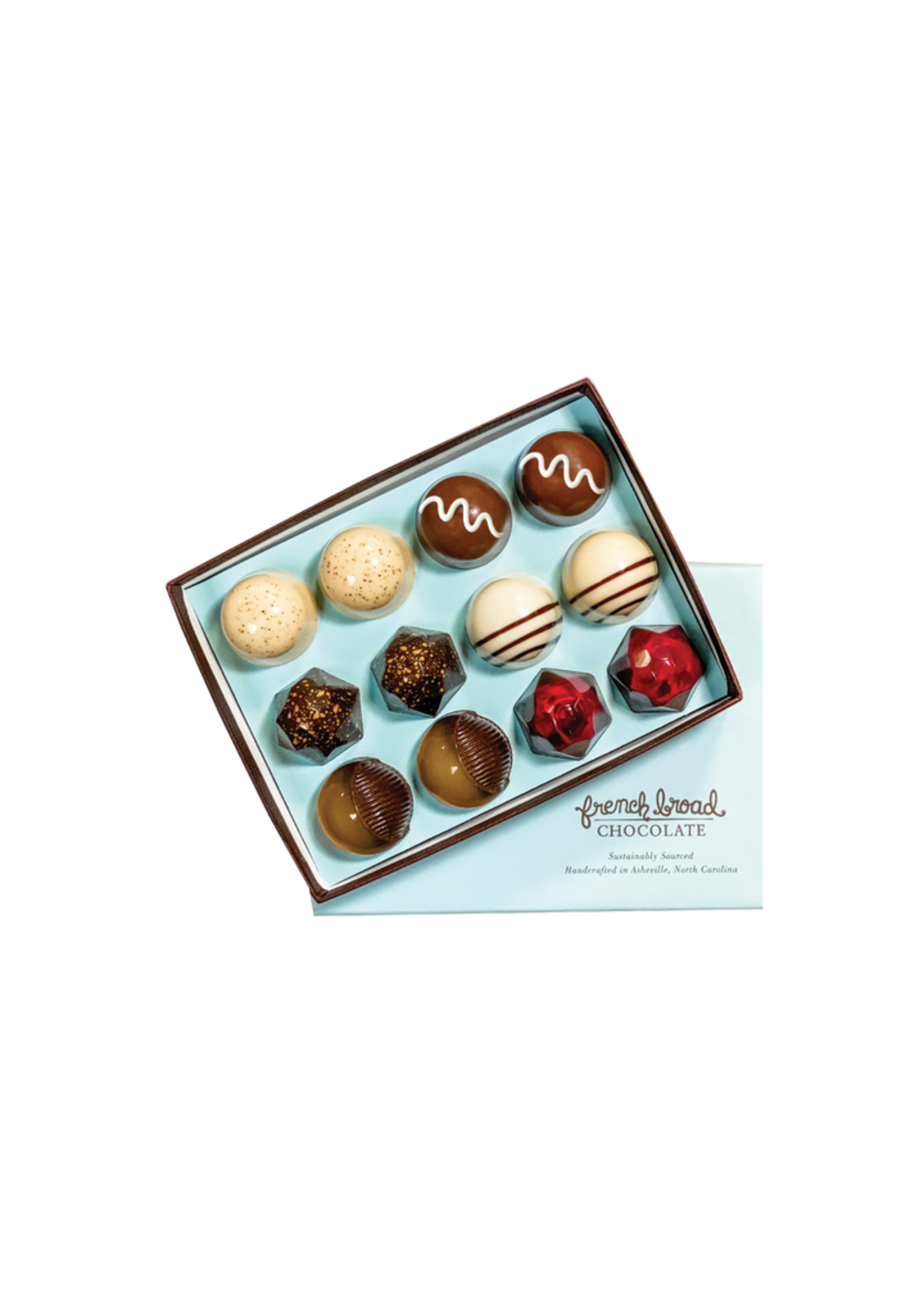 French Broad Chocolates 12PC Holiday Collection Bonbons