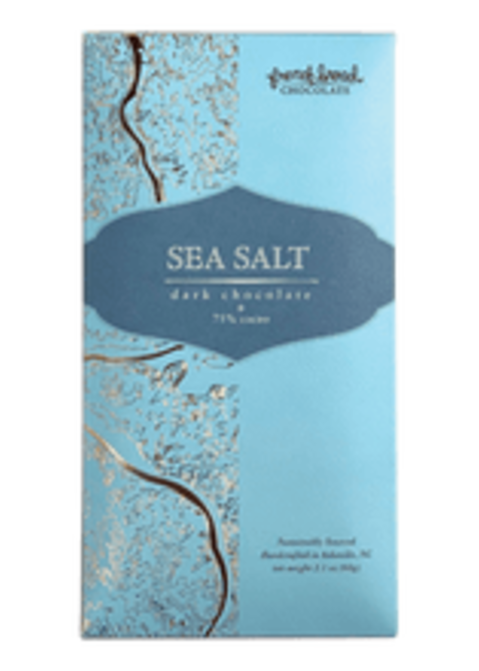 French Broad Chocolates 60g Sea Salt Dark Chocolate Bar