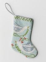 Bauble Stockings Peace On Earth Blue