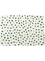 Vietri Bohemian Dot Green/Gold Placemats S/4