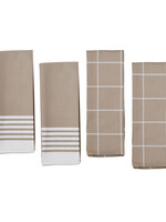 Zwilling 4pc Taupe Kitchen Towels Kicker