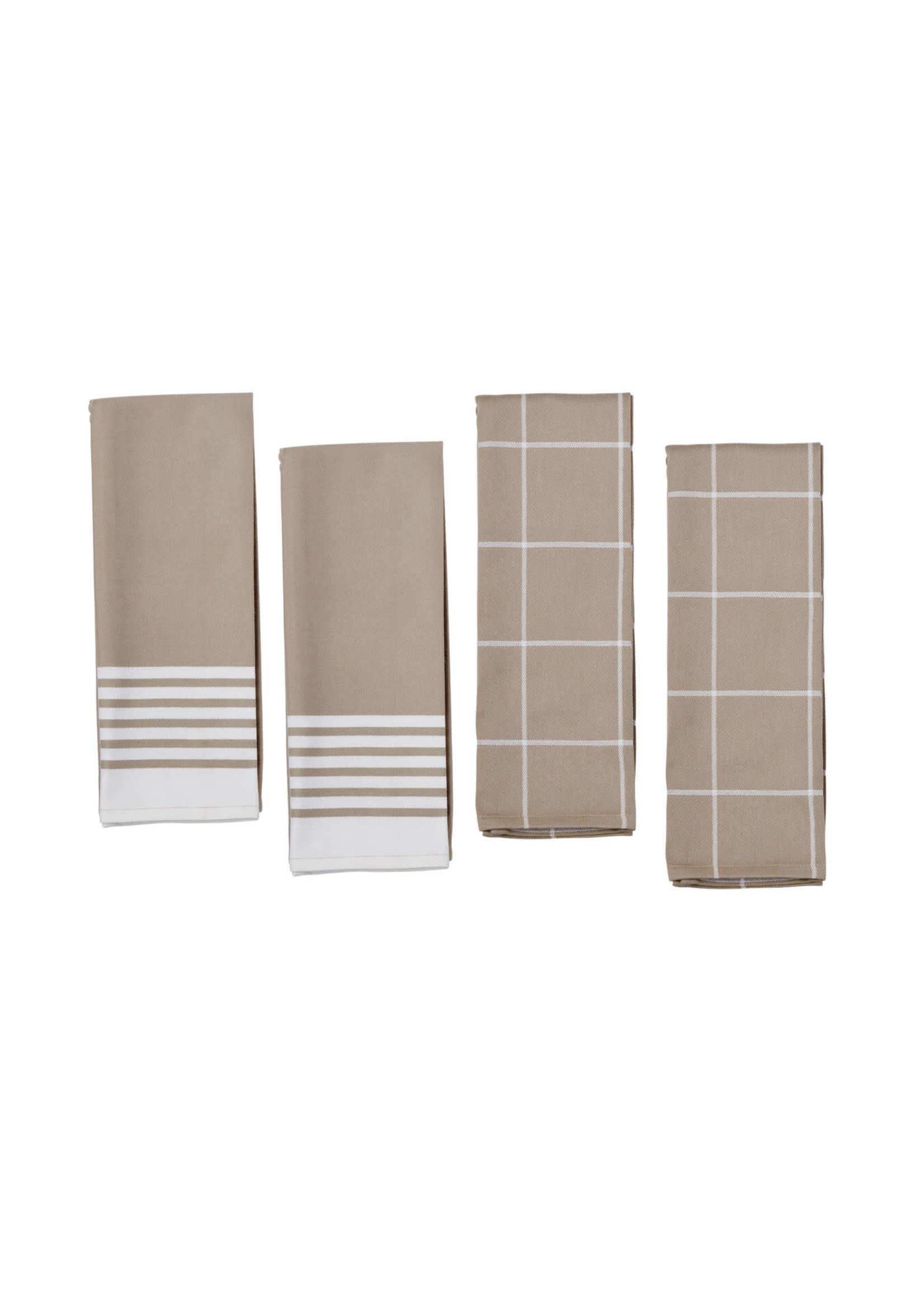Zwilling 4pc Taupe Kitchen Towels Fall Promo