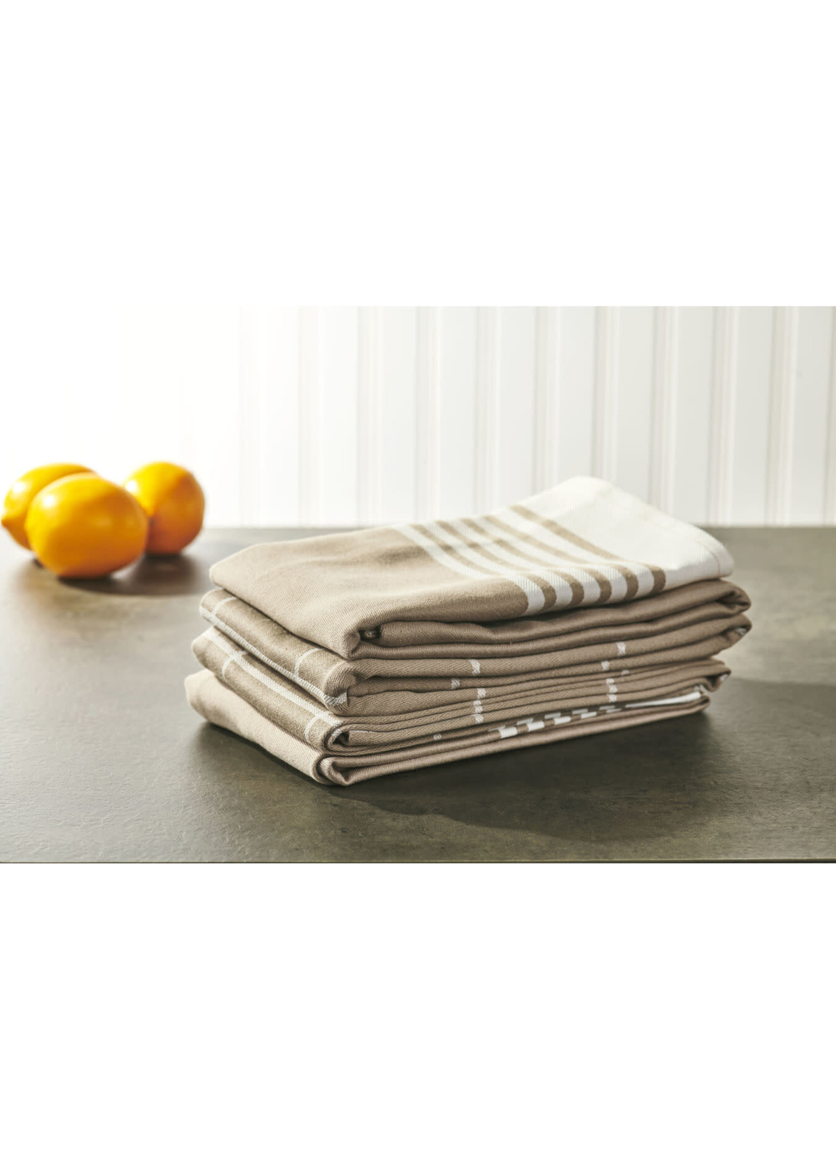 Zwilling 4pc Taupe Kitchen Towels Kicker - The Kitchen Table