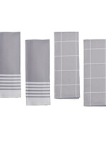 Zwilling Kitchen Towels - 4pc Grey Fall25