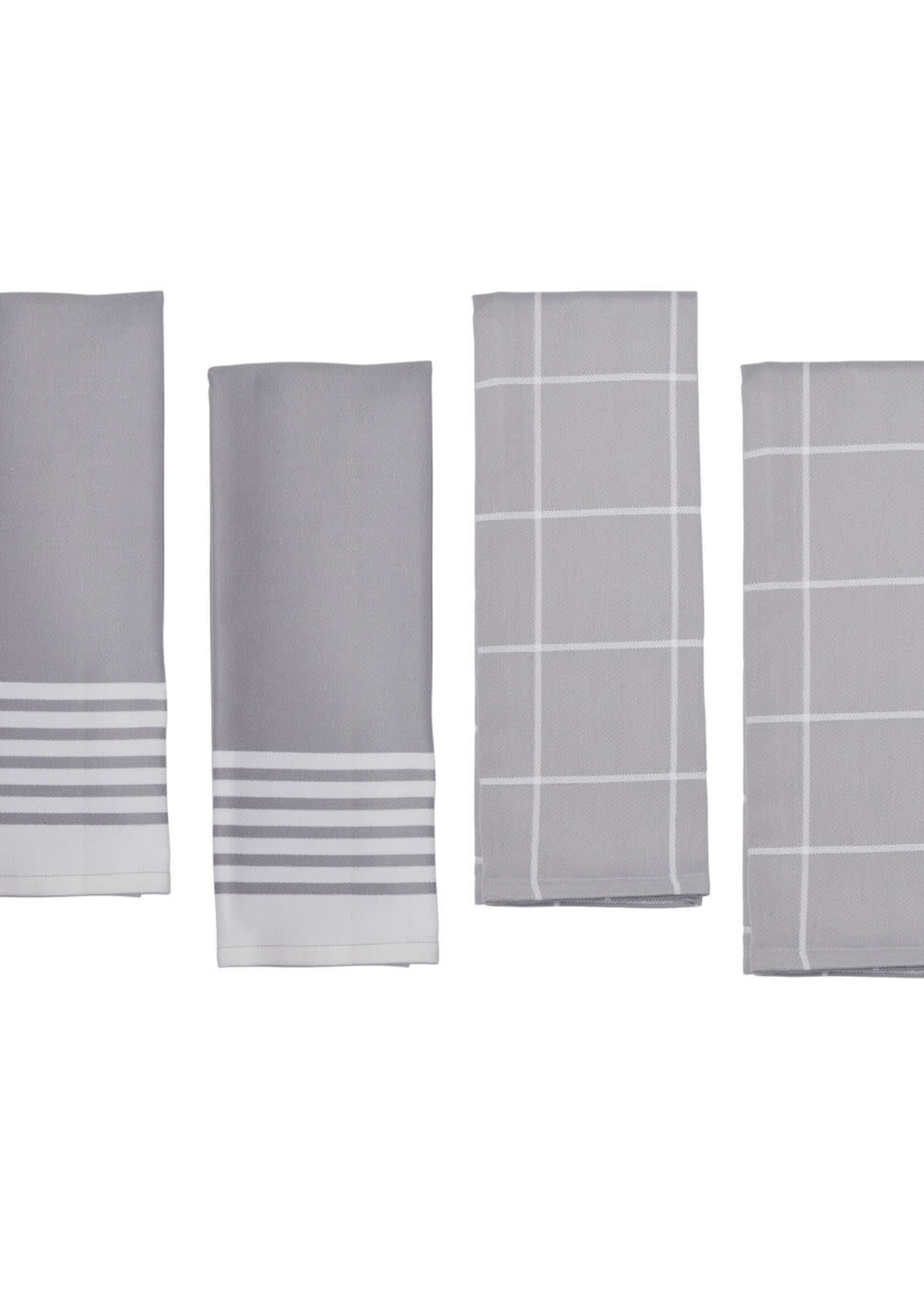 Zwilling Kitchen Towels - 4pc Grey