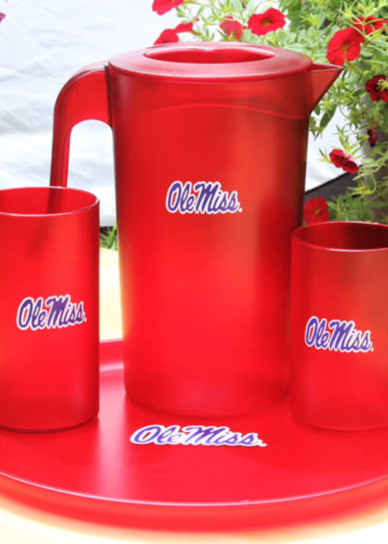 16oz. Tumblers s/4 - Ole Miss Ruby