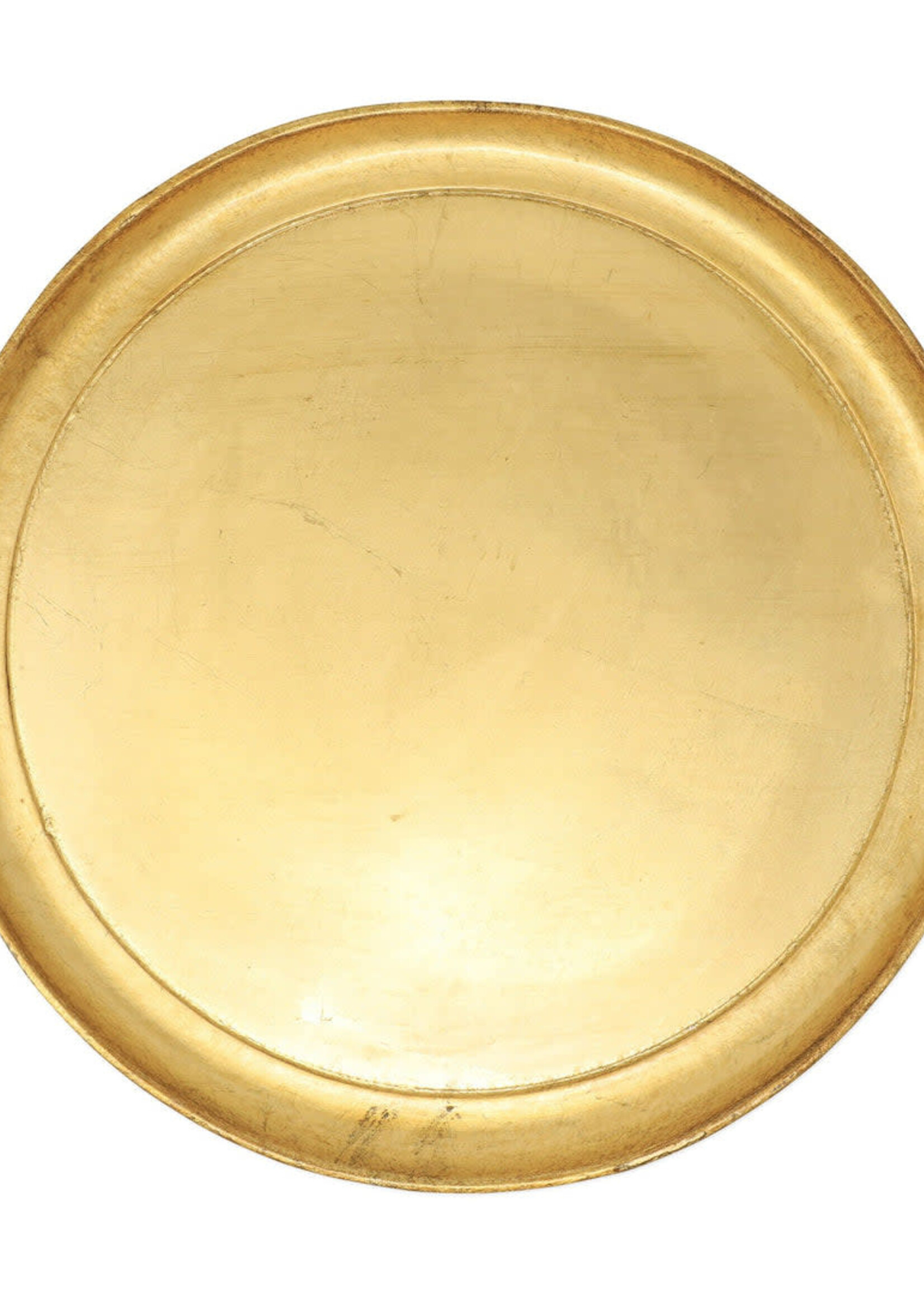 Vietri Florentine Medium Round Tray Wooden