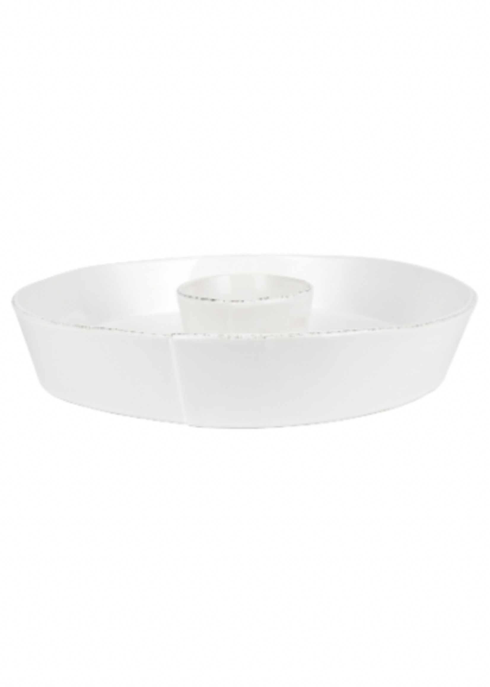 Vietri Melamine Lastra White Chip and Dip Retired 2024
