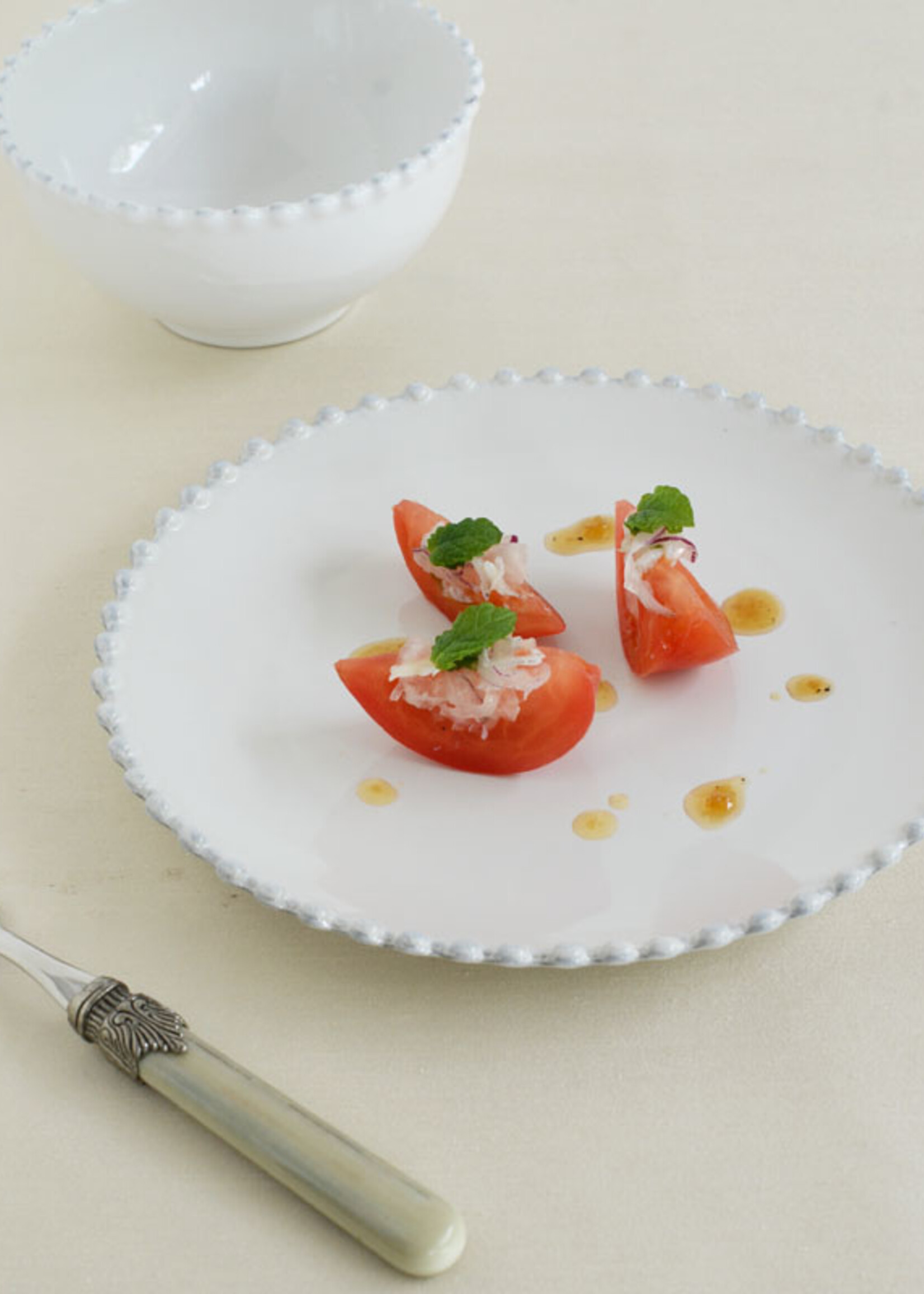 Pearl White Salad Plate