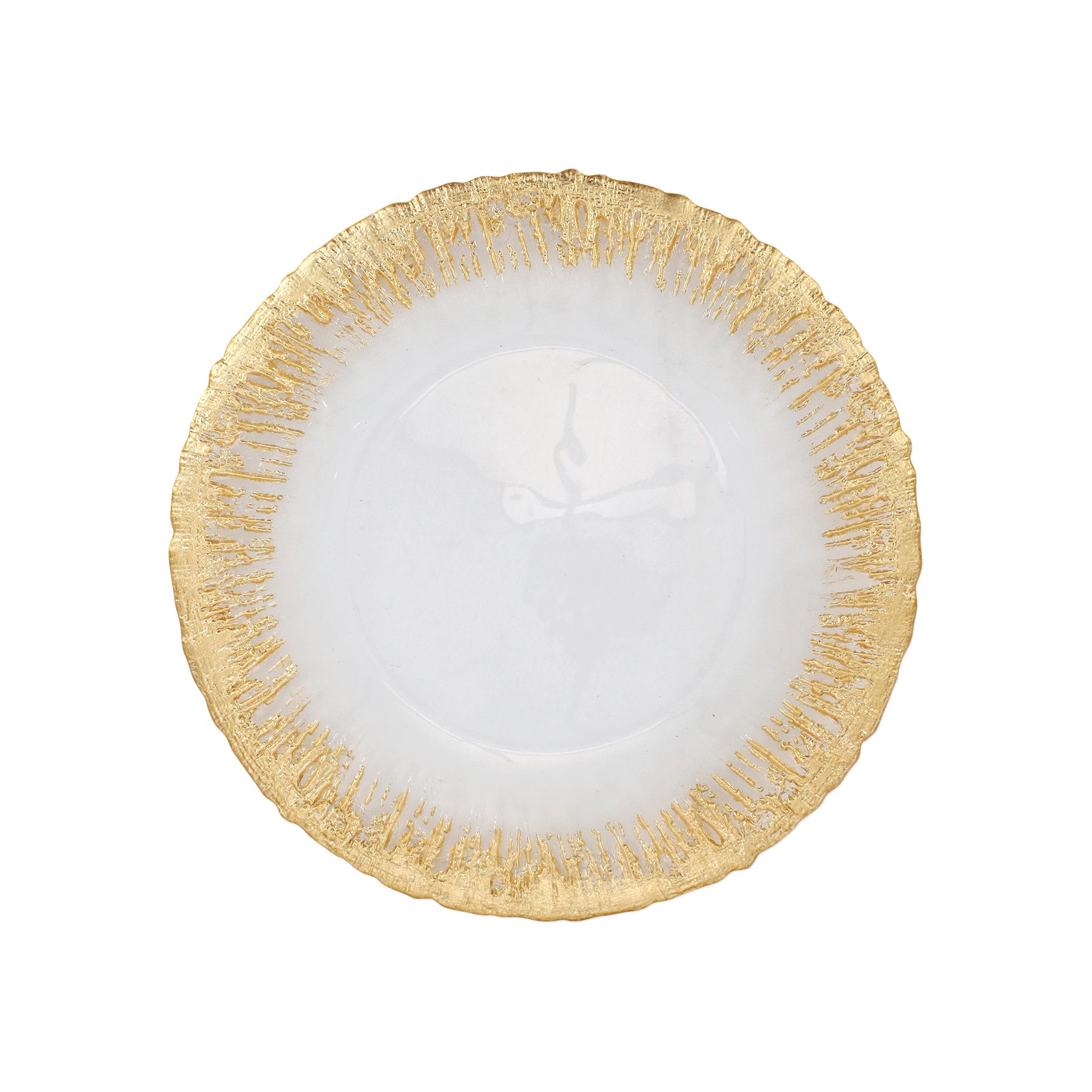 Rufolo Glass Gold Brushstroke Vase
