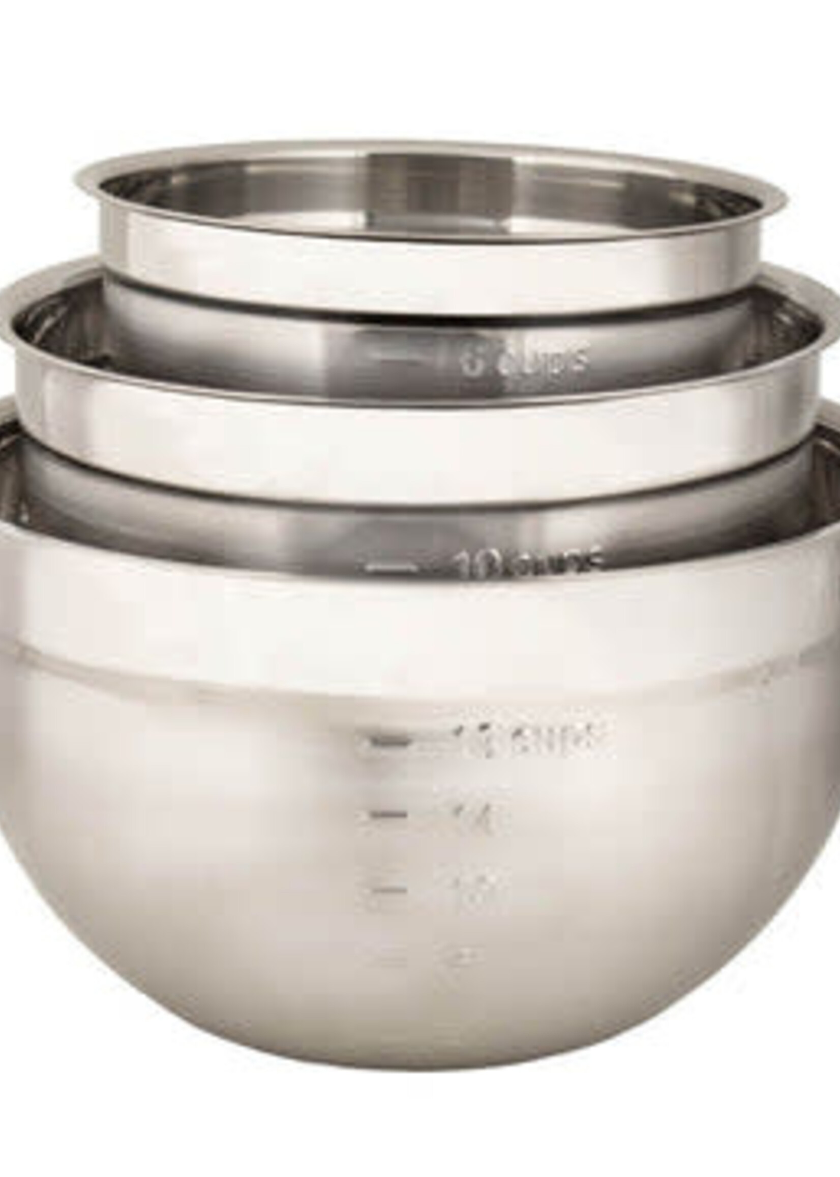 Stainless 3pc Mixing Bowl Set