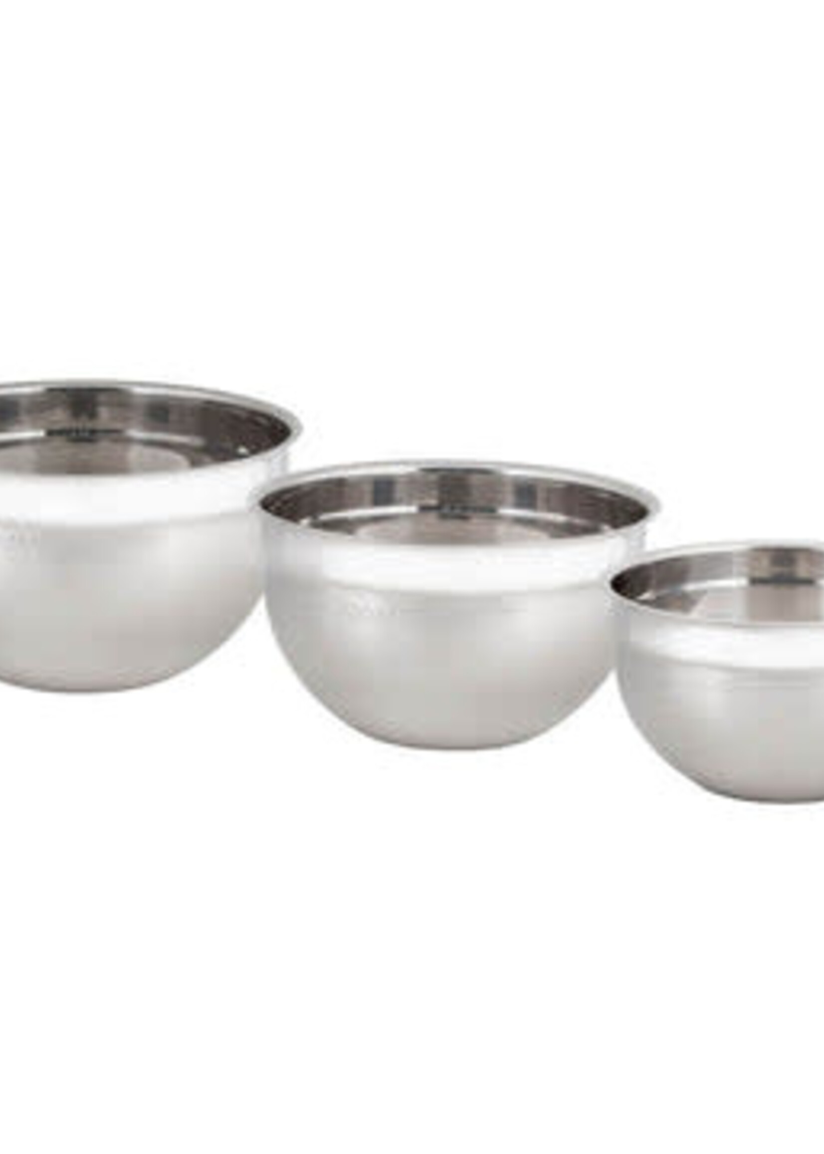 Stainless 3pc Mixing Bowl Set
