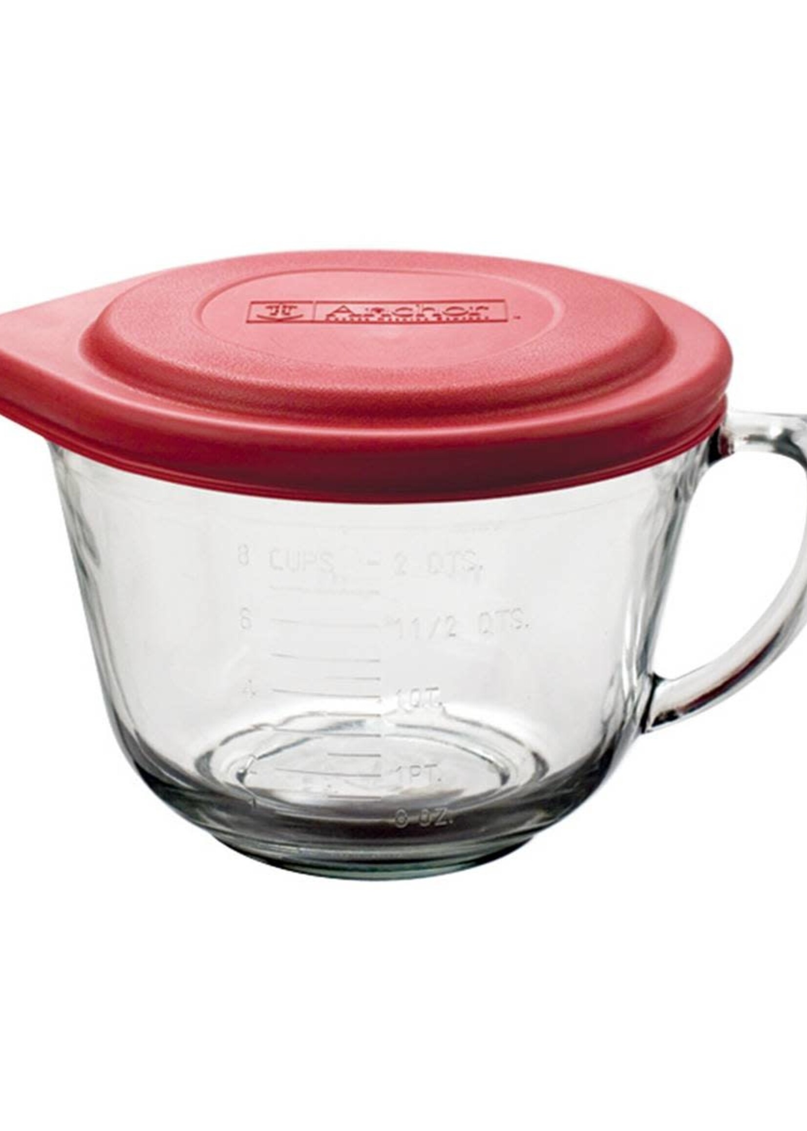 2 Qt. Batter Bowl w/ Red Lid