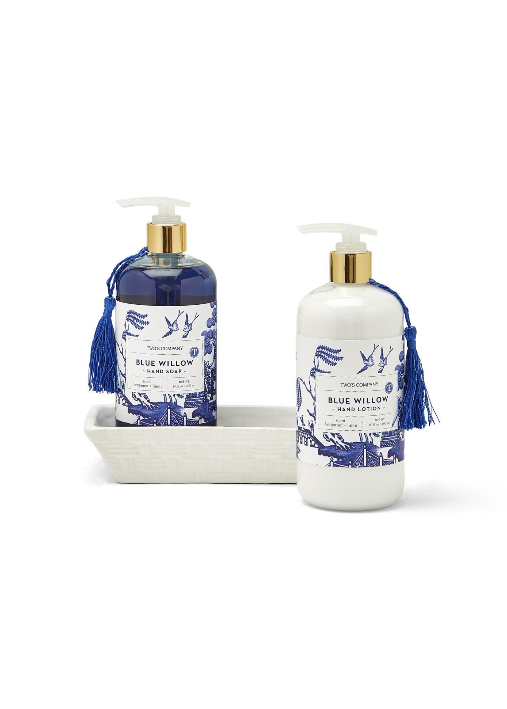 Two’s Company Blue Willow Soap & Lotion