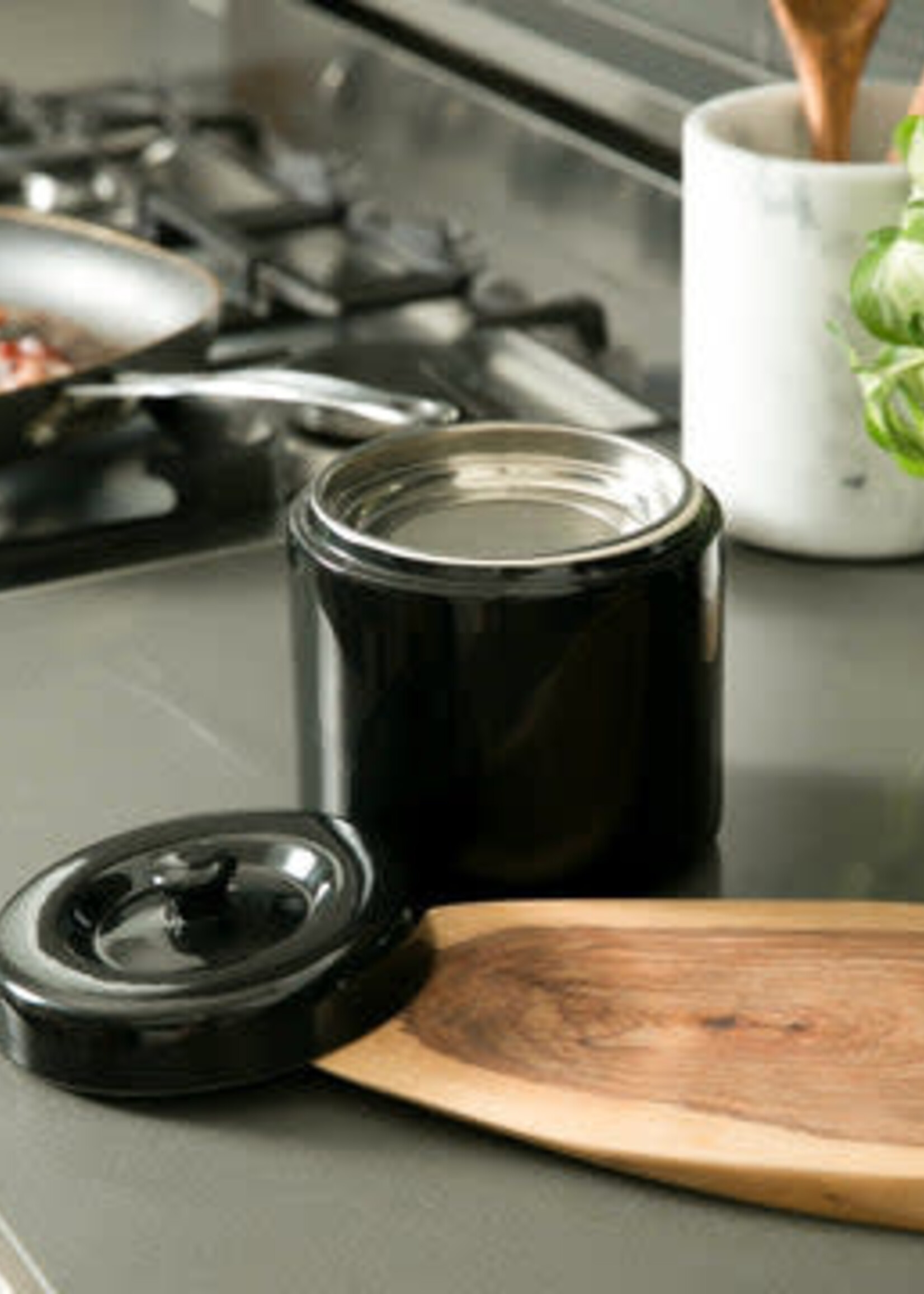 Ceramic Grease Keeper Black 6c.