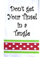 Wild Hare Designs Christmas Towel Don't get your Tinsel in a Tangle