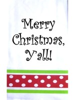 Wild Hare Designs Christmas Towel Merry Christmas, Y'all