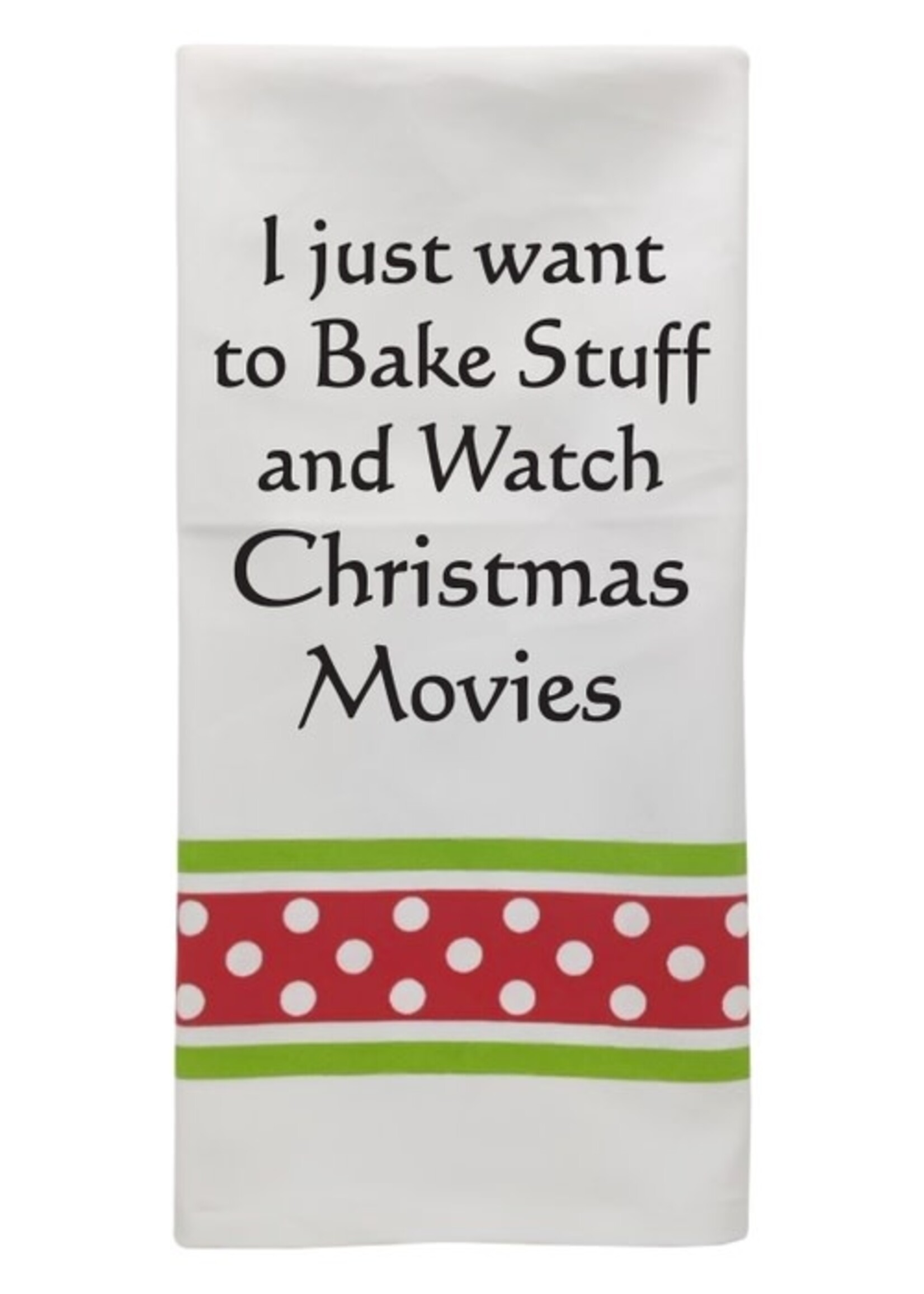 Wild Hare Designs Christmas Towel I just want to bake stuff