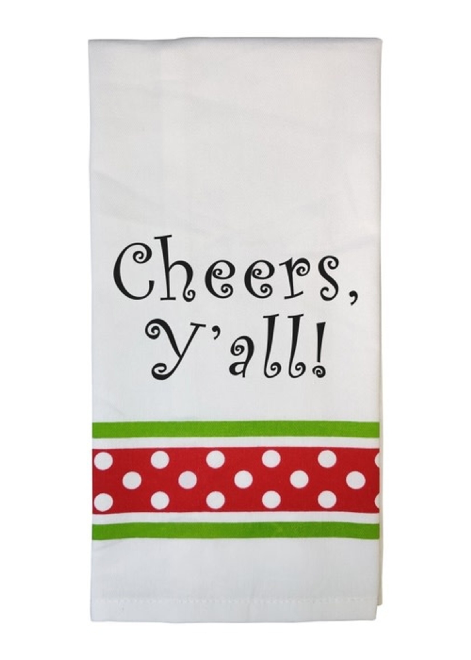 Christmas Towel Cheers Y'all