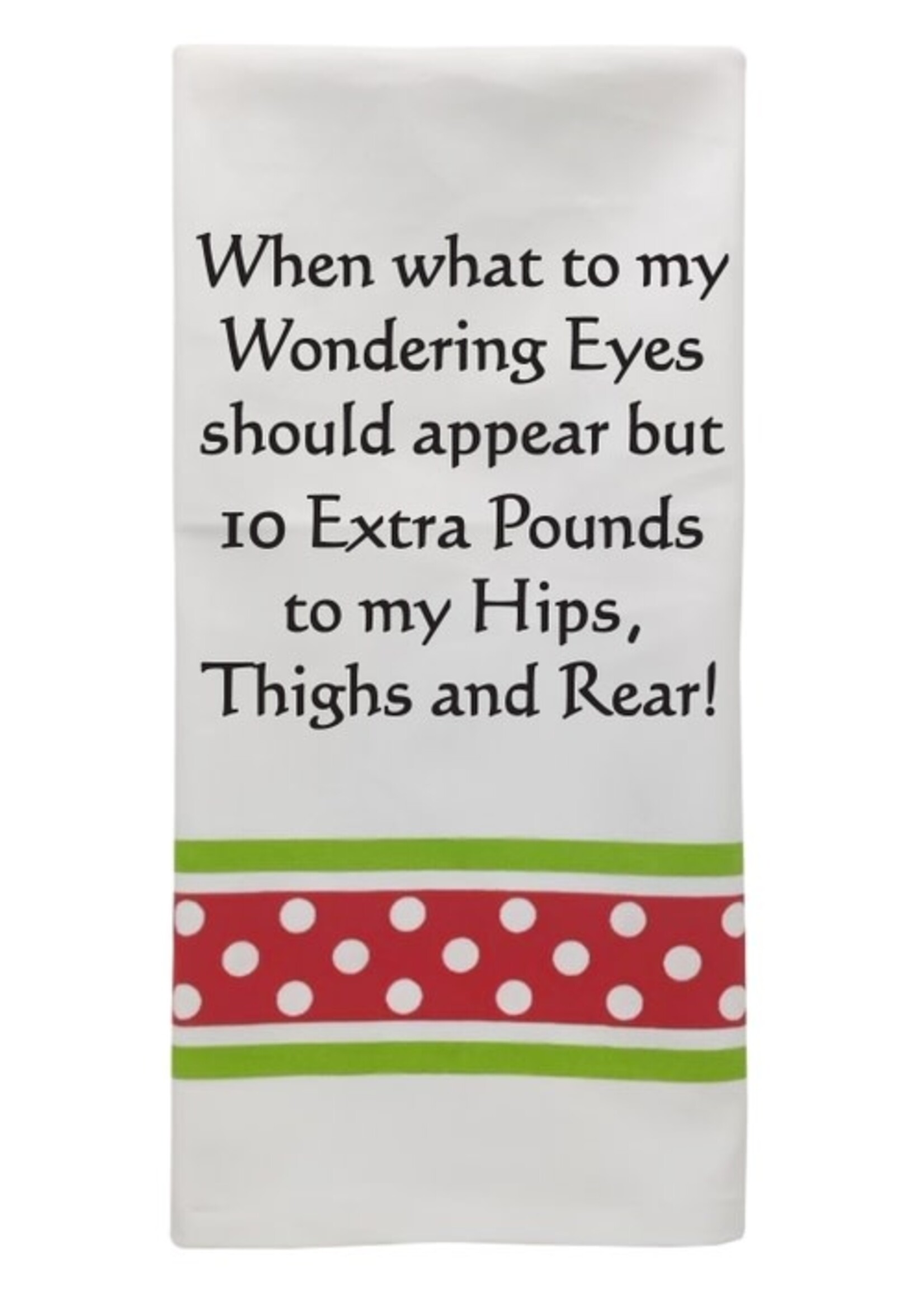 Wild Hare Designs Christmas Towel When What To My Wondering Eyes Should Appear