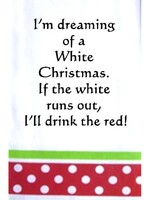 Wild Hare Designs Christmas Towel I'm Dreaming of a White Christmas