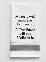 Wild Hare Designs Bistro Towel: A Friend will make you Lemonade