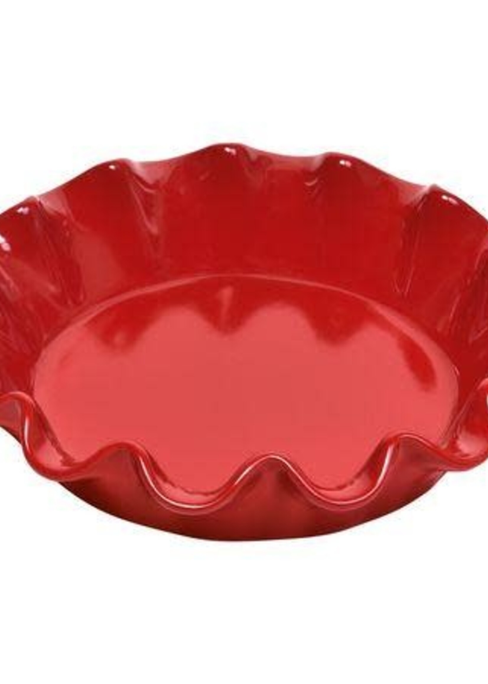 Emile Henry Ruffled Pie Dish Burgundy Priced w/ Promo Price