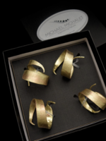 Bronze Finish Eucalyptus Napkin Rings