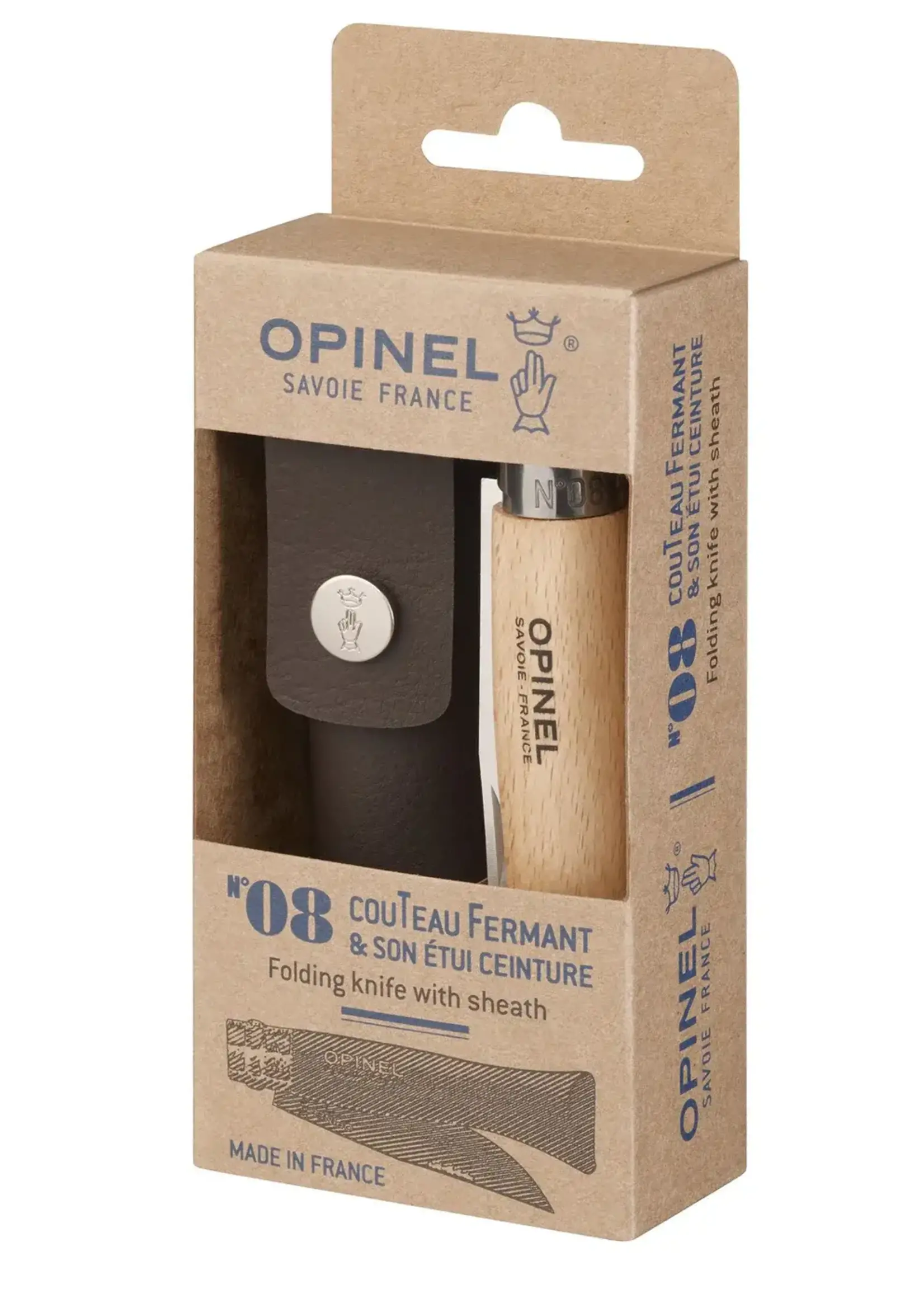Opinel No. 8 Stainless + Alpine Sheath