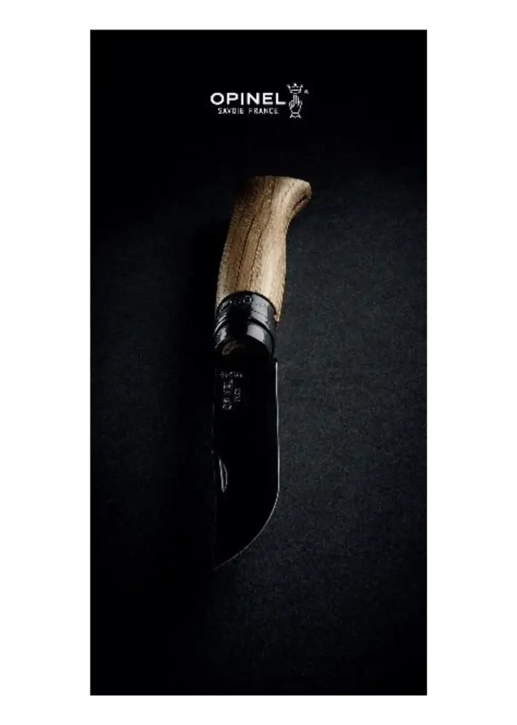 Opinel No. 08 Black Oak Folding Knife