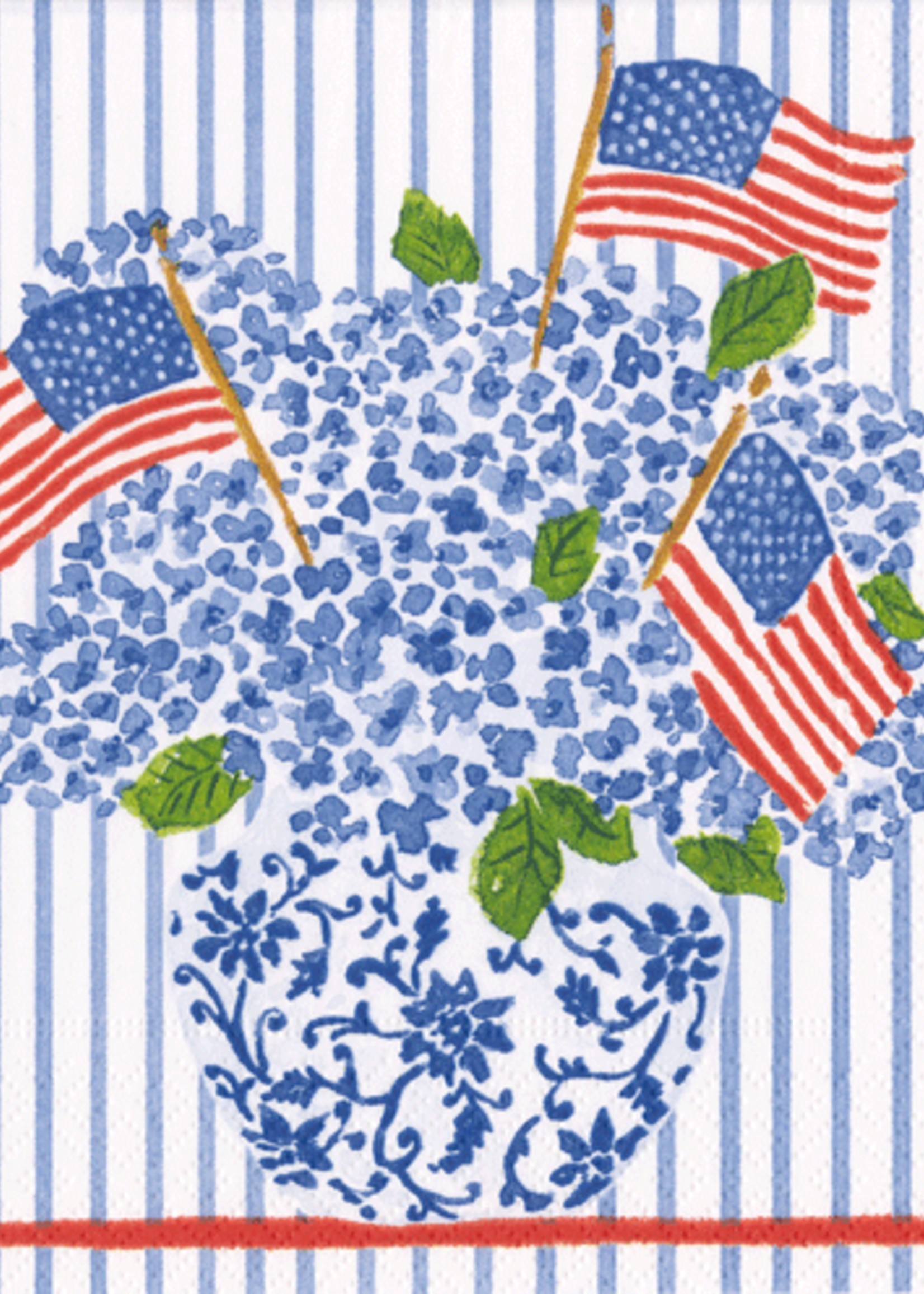 Caspari Luncheon : Flags and Hydrangeas retired