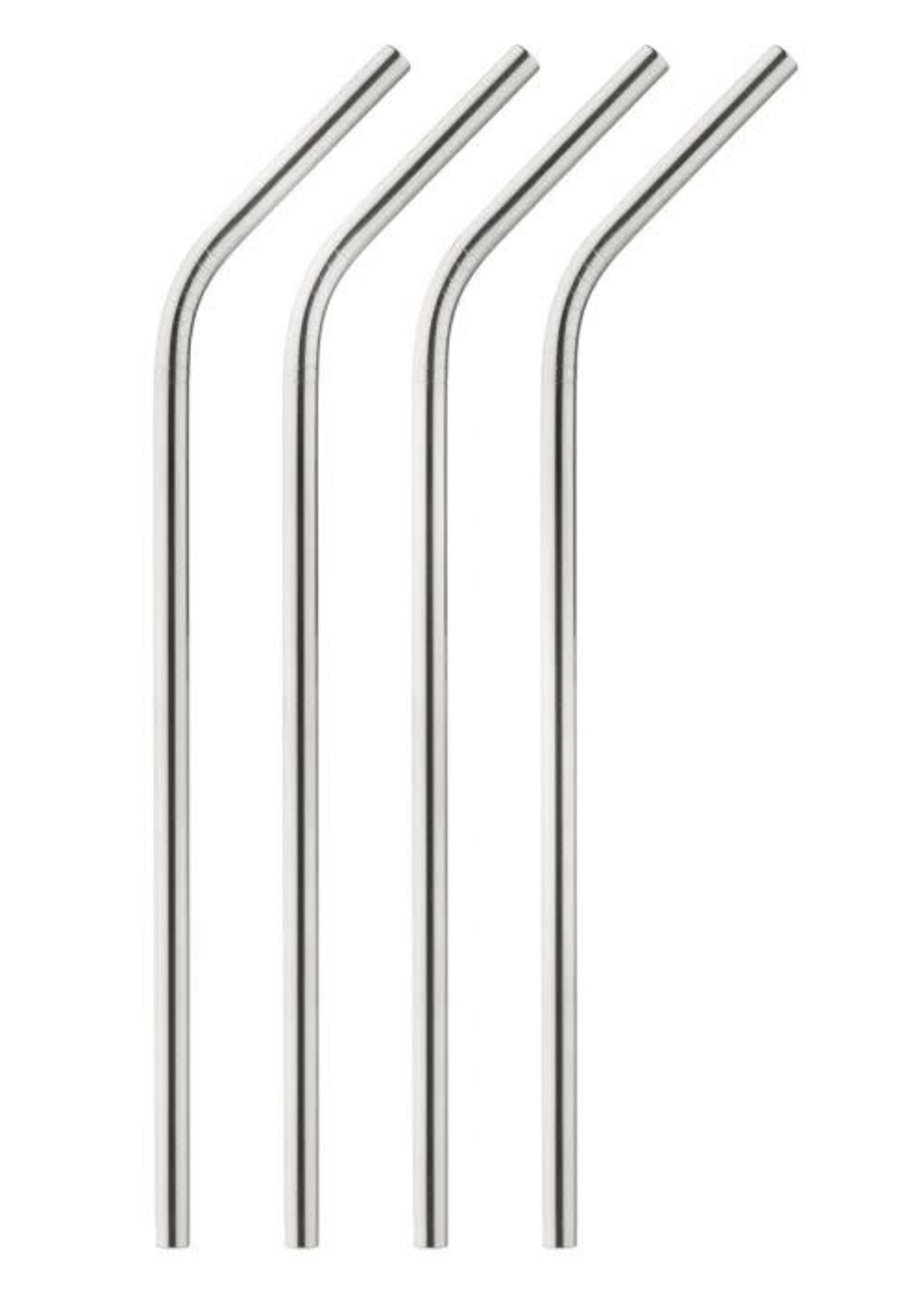 Harold Import Company Inc. Stainless Steel Straws w/ Cleaning Brush