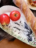 Vietri Wildlife Geese Small Oval Platter Retired 2024