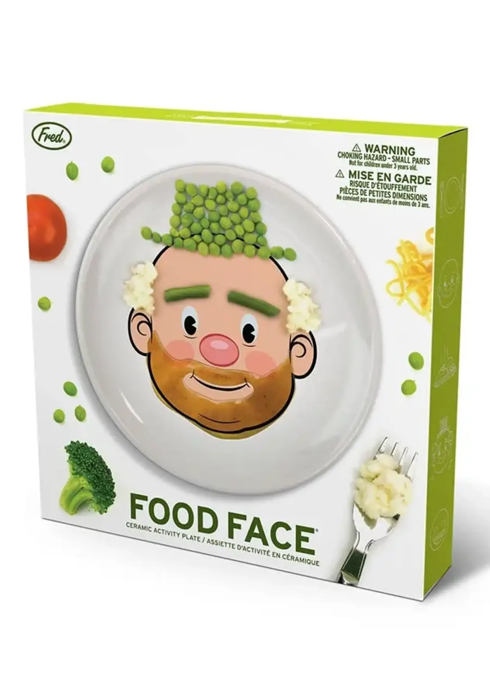 Food Face Dinner Plate