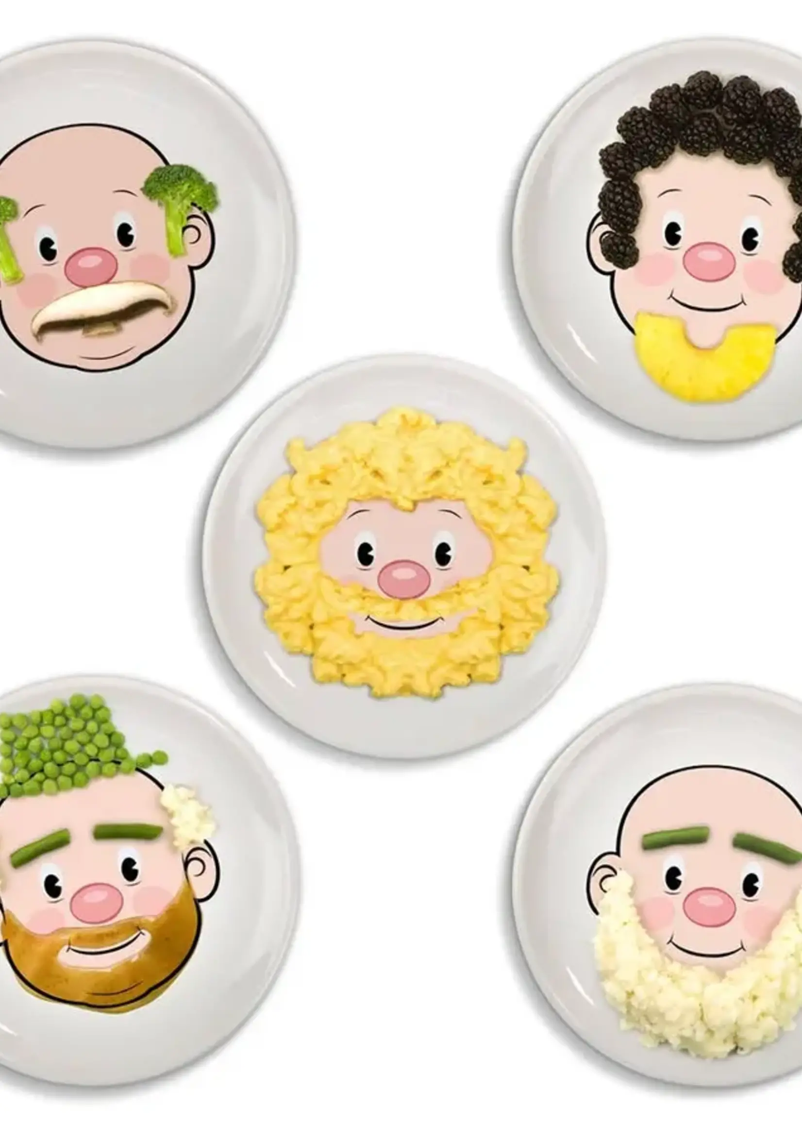 Food Face Dinner Plate