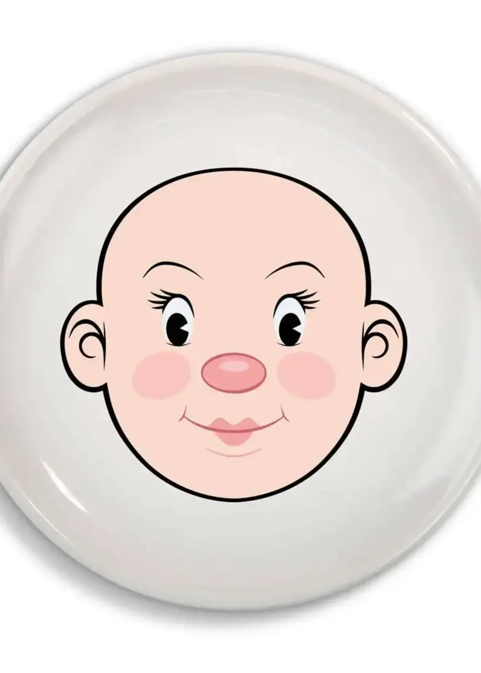 Ms Food Face Dinner Plate
