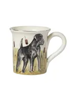 Vietri Wildlife Black Hunting Dog Mug